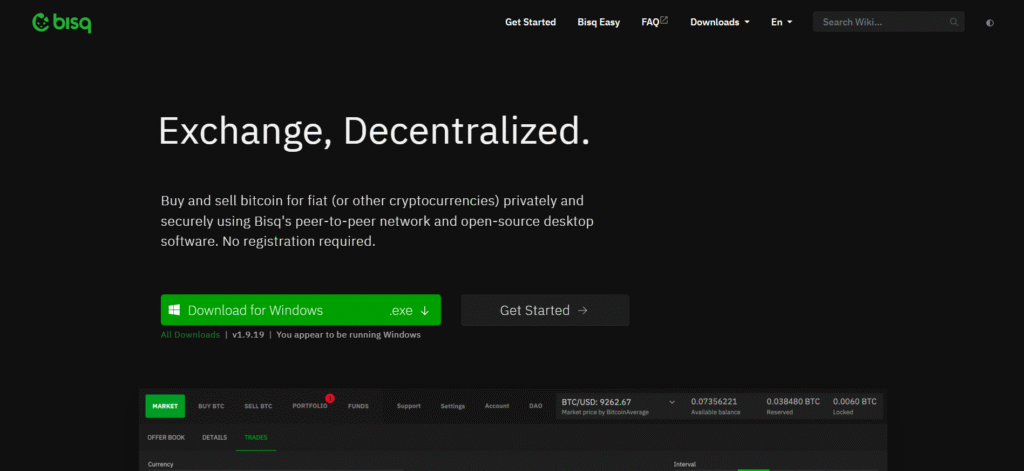 Bisq instant cryptocurrency exchange on best no KYC crypto exchanges in India 
