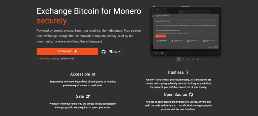UnstoppableSwap desktop GUI for cross-chain swaps among no KYC required crypto platforms in India