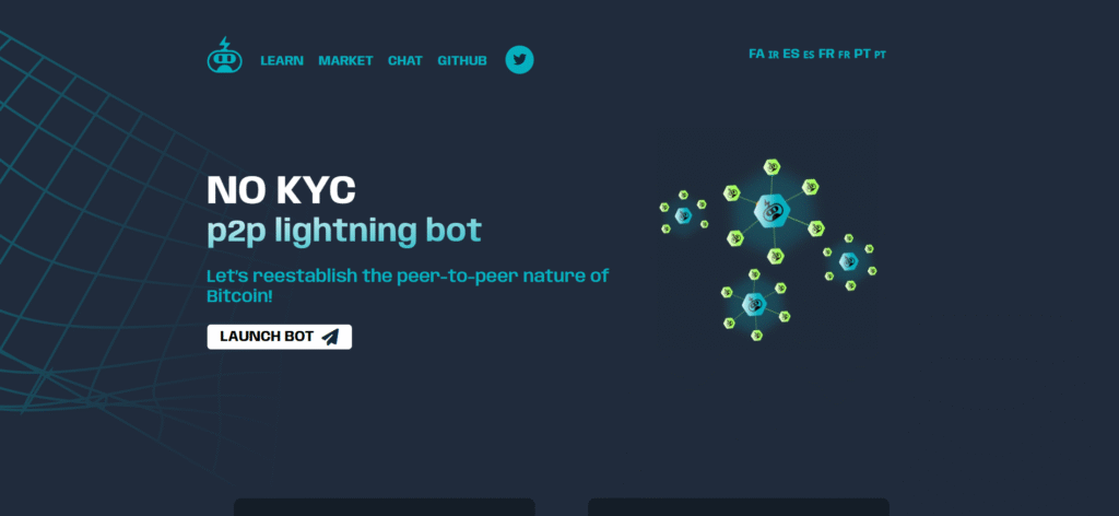 lnp2pBot Lightning Network bot with order management among best KYC-free crypto exchanges in India