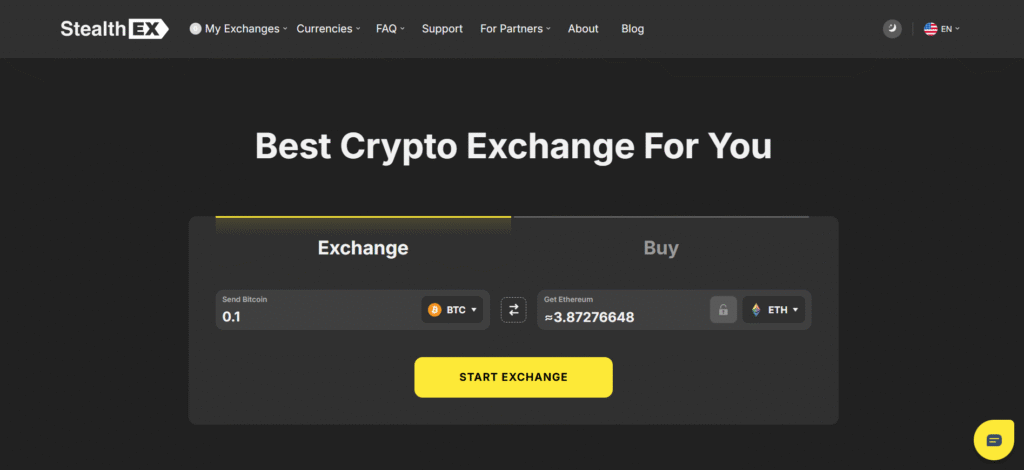 Portal de StealthEX, más de 2000 criptomonedas sin registro – Exchanges de Criptomonedas Sin KYC