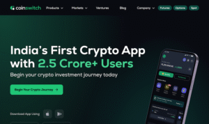 Cryptocurrency exchange platform with wide coin selection and competitive rates