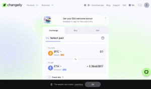 Established cryptocurrency exchange with extensive coin support and instant swap functionality