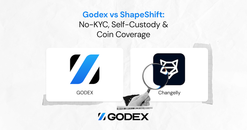 Godex vs ShapeShift_ No-KYC, Self-Custody & Coin Coverage