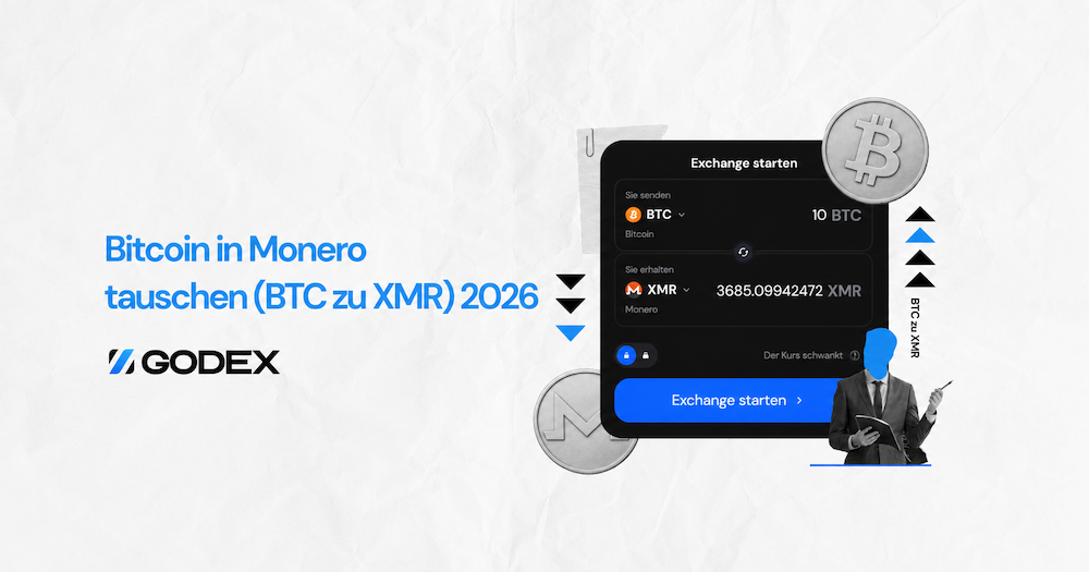 Bitcoin in Monero tauschen (BTC zu XMR) 2026
